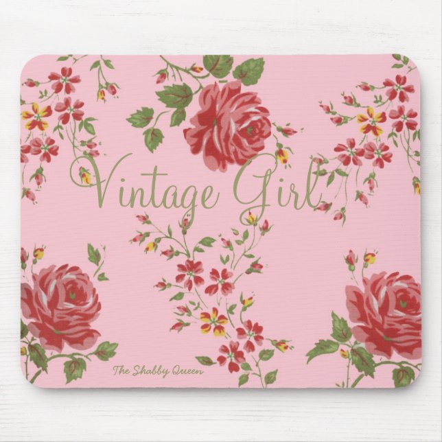 Vintageflicka Mousepad Musmatta (Framsidan)