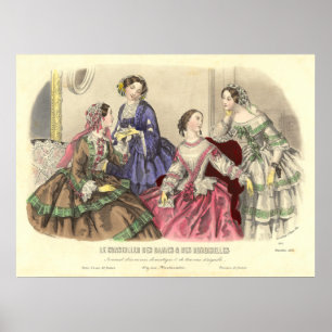 Vintageflickvänner av Anais Toudouze Poster