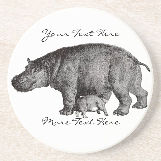 Vintageflodhästkustfartyg Underlägg (Framsidan)