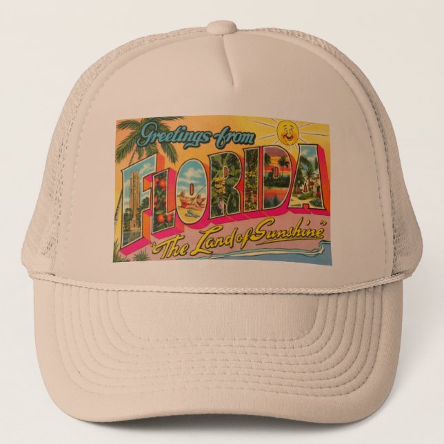 VintageFlorida vykort Keps (Framsida)