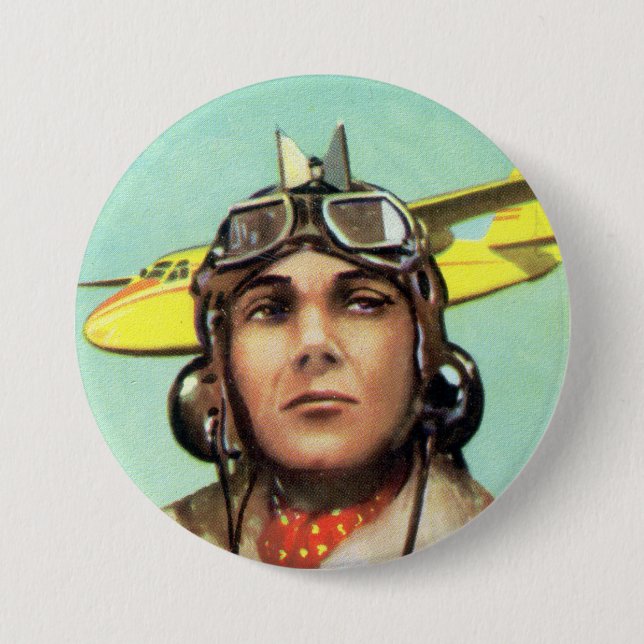 Vintageflygaretryck Knapp (Framsida)