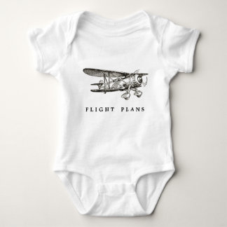 Vintageflygplan, flyg planerar t-shirt