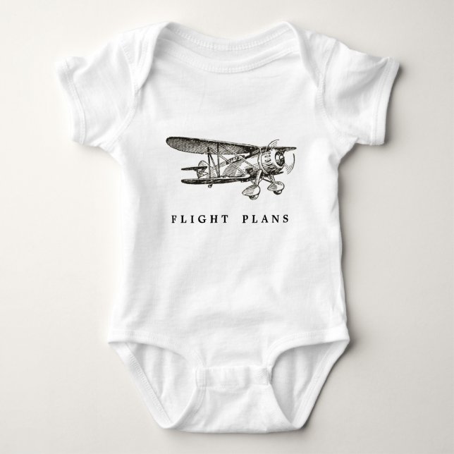 Vintageflygplan, flyg planerar t-shirt (Framsida)