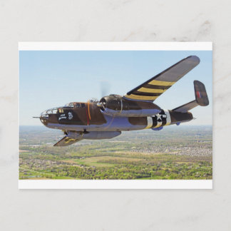 Vintageflygplan för B-25 Mitchell Vykort