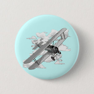 Vintageflygplan Knapp