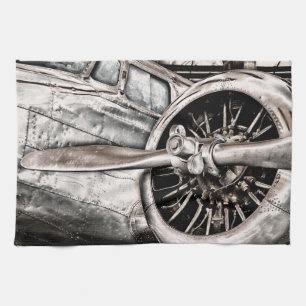 Vintageflygplan Kökshandduk