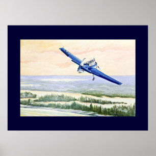 Vintageflygplan Poster