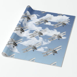 Vintageflygplan Presentpapper