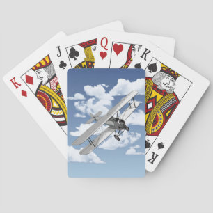 Vintageflygplan Spelkort