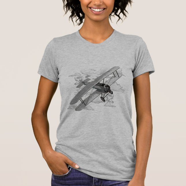 Vintageflygplan T-shirt (Framsida)