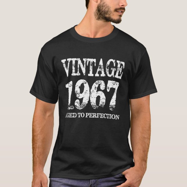 Vintagefödelseår som 1967 åldras till tee (Framsida)