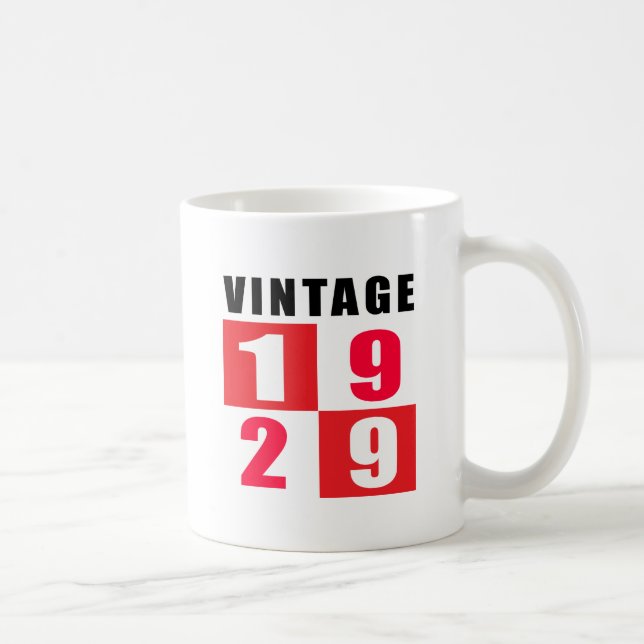 Vintagefödelsedag 1929 kaffemugg (Höger)