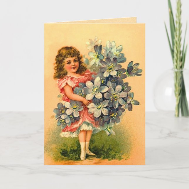 Vintagefödelsedagkort Kort (Framsida)
