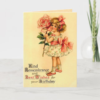 Vintagefödelsedagkort Kort