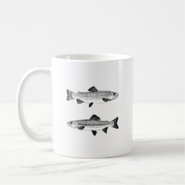 Vintageforellkonst Kaffemugg