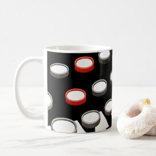 Vintageföretag Gammaldags tangentbord för skrivmas Kaffemugg