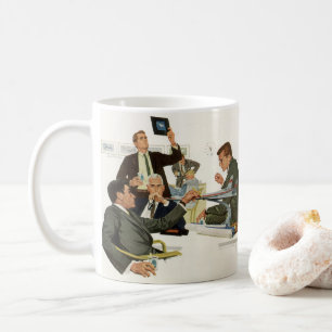 Vintageföretag, möte för flygbolagsledare kaffemugg