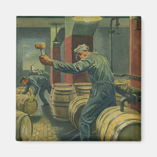 Vintageföretag, vintillverkning korkning av vintun magnet