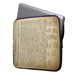 Vintageförklaring av självständighet laptop sleeve