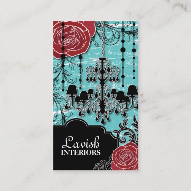 Vintageformgivarevisitkortar Visitkort (Framsida)