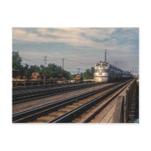 Vintagefoto Burlington Route Lokomotiv