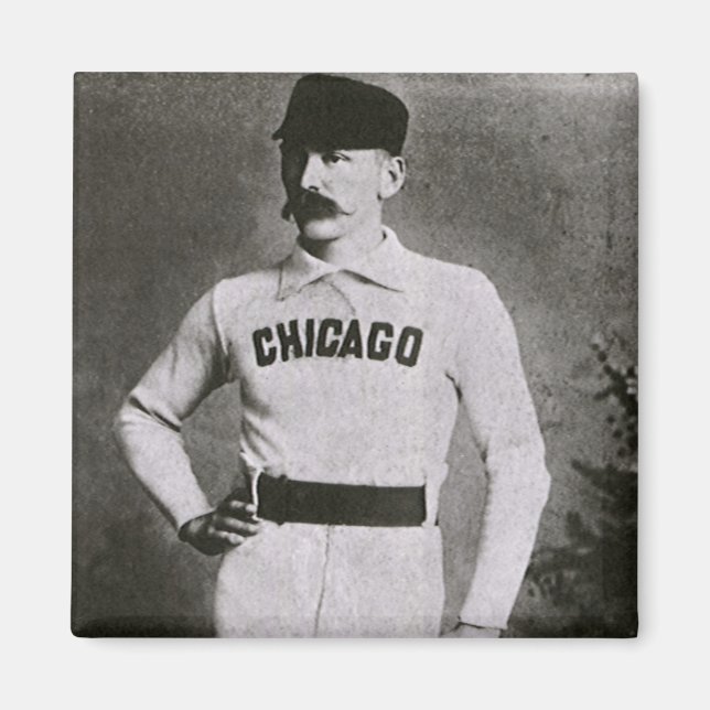 Vintagefoto, Chicago basebollspelare Magnet (Framsidan)