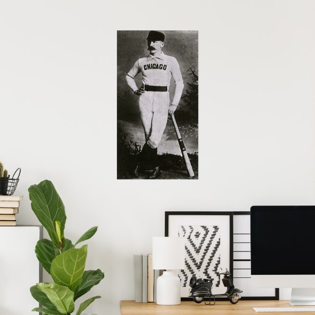Vintagefoto, Chicago basebollspelare Poster (Hemmakontoret)