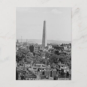 Vintagefotografi av Charlestown Massachusetts Vykort