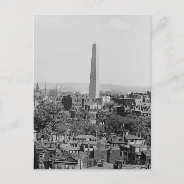 Vintagefotografi av Charlestown Massachusetts Vykort (Framsida)