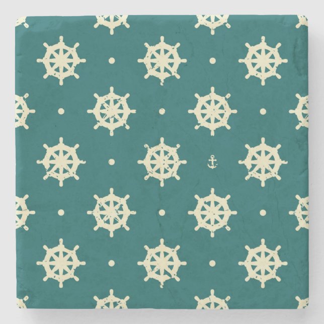 Vintagefrakten rullar mönster underlägg sten (Framsidan)