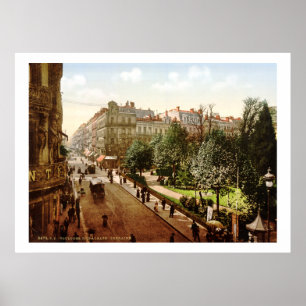 Vintagefrankriken, Alsace-Lorraine gata, Toulouse Poster