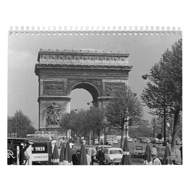 Vintagefrankriken Paris 1970 Kalender (Omslag)