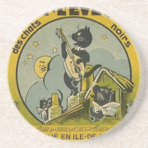 Vintagefranskannonsering Underlägg Sandsten