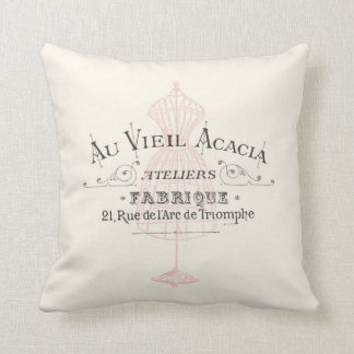 VintagefranskFabrique Fleura rosor Kudde