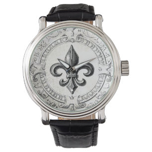 Vintagefranskfleur de lis klocka