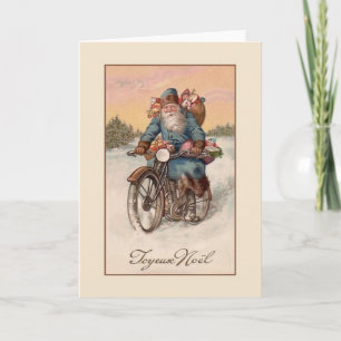 VintagefranskJoyeux Noël julkort Helgkort