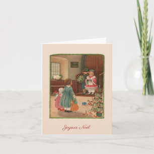 VintagefranskJoyeux Noël julkort Kort