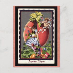 Vintagefranskpåsk Helg Vykort