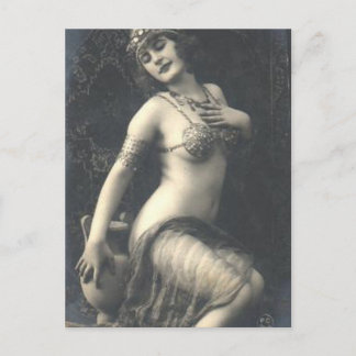 Vintagefranskpinup Vykort