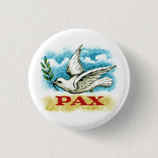 Vintagefred på jord knapp (Framsida)