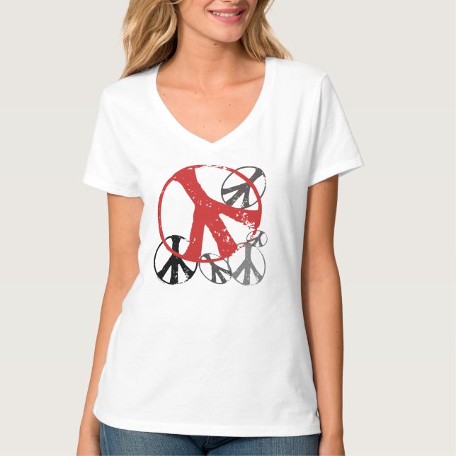 Vintagefredkvinnor T-shirt (Framsida)