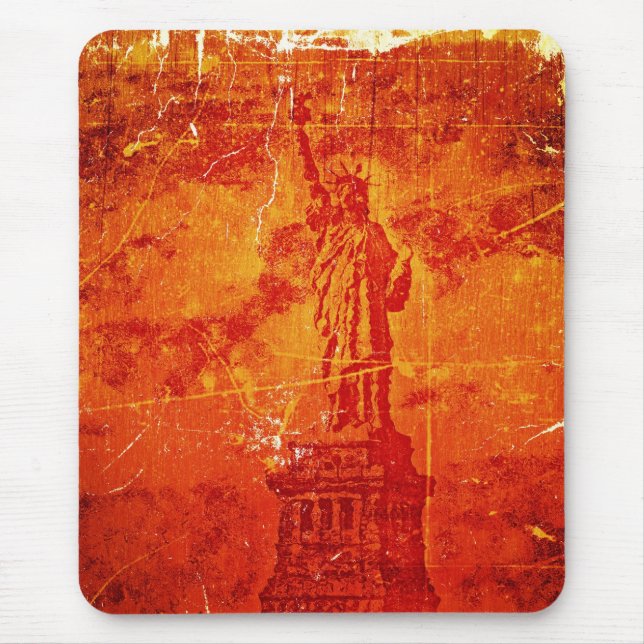 Vintagefrihetsgudinnan, New York #1 - Mousepad Musmatta (Framsidan)