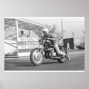 Vintagefriktion - BMW friktionscykel Poster