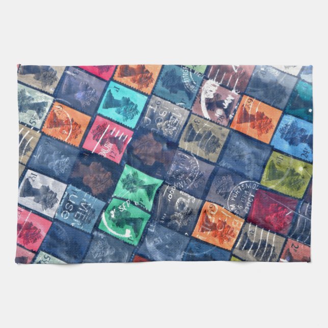 Vintagefrimärken Kökshandduk (Horisontell)