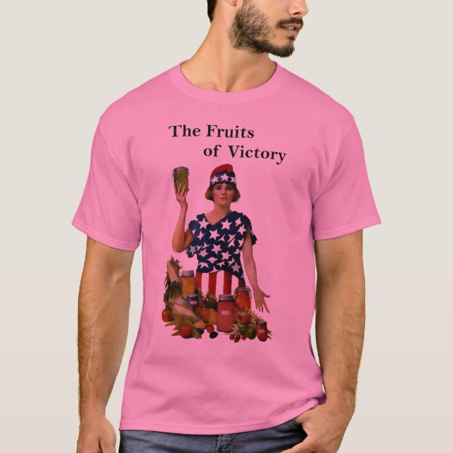 Vintagefrukter av segeraffischT-tröja Tee Shirt (Framsida)