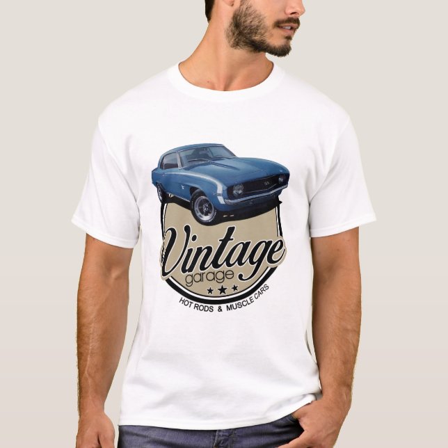Vintagegarage Camaro T Shirt (Framsida)