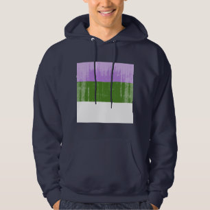 VintageGenderqueer pride Hoodie