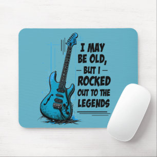 Vintagegitarr Retro Rock Legend Nostalgisk Musik Musmatta