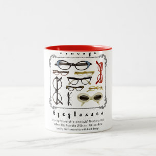 Vintageglasögon 01 Två-Tonad mugg