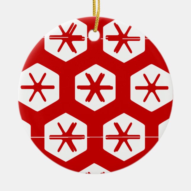 Vintagegod jul julgransprydnad keramik (Framsidan)